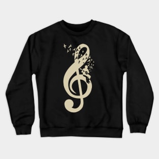 Treble Clef - Music Banjo - Vintage Crewneck Sweatshirt